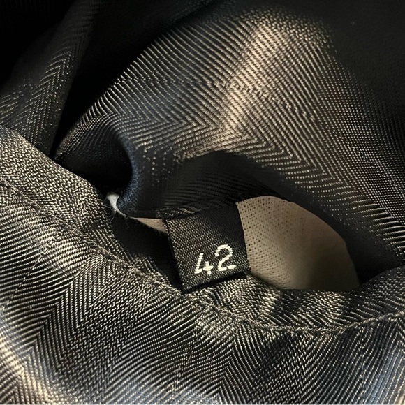 Christian Aujard Cashmere Blend Double Breasted Overcoat Mens 42 Black - Picture 11 of 16